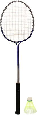 

AS Boka Blue, Black, White Strung Badminton Racquet(G4 - 3.25 Inches, 350 g), Black;blue;white