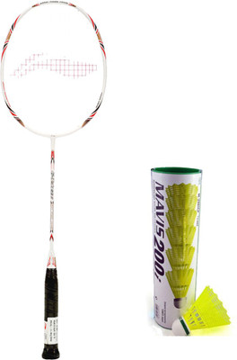 

Li-Ning XP G-Tek-58 Badminton Racket + 1 Mavis 200i Shuttlecock (Pack of 6 pc) Brown Strung Badminton Racquet(G4 - 3.25 Inches, 90 g)