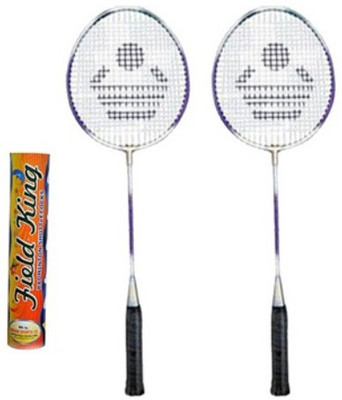 

Cosco CB-89 Badminton Racket Pair With Field King Badminton Shuttle Cock ( Pack of 10 )- Badminton Kit Multicolor Strung Badminton Racquet(G5 - 3 Inches, 260 g)
