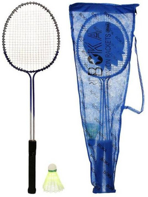 

AS BOKA Blue Strung Badminton Racquet(G4 - 3.25 Inches, 350 g)