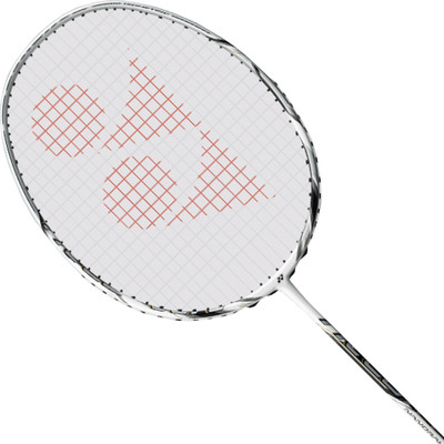 Yonex Nanoray 90DX White, Silver Strung Badminton Racquet(G4 - 3.25 Inches), Silver;white