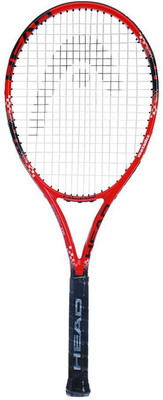 

Head Mx Fire Pro Red, Black Strung Tennis Racquet(G3 - 4 3/8 Inches, 315 g), Black;red