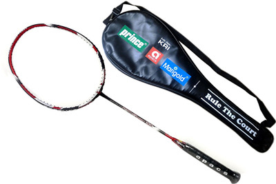 

APACS Apacs Feather weight 100 Badminton racquet(unstrung) With Free Bag Multicolor Unstrung Badminton Racquet(G4 - 3.25 Inches, 75 g)
