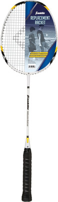 

Franklin Sports Replacement Badminton Racket Black, White, Yellow Strung Badminton Racquet(G4 - 3.25 Inches, 294 g)