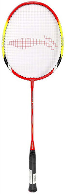 

Li-Ning Q-30 Red, Gold, Black Strung Badminton Racquet(G2 - 3.75 Inches, 87 g), Black;gold;red