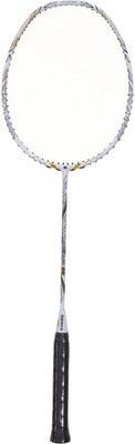 

APACS Vanguard 88 White, Silver Unstrung Badminton Racquet(G2 - 3.75 Inches, 85 g), Silver;white