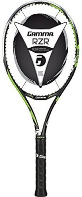 

Gamma Sports RZR 98 Tennis Racquet Black, Green Strung Tennis Racquet(G4 - 4 1/2 Inches, 311 g)