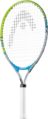 

Head Novak Green, Blue, Grey Strung Tennis Racquet(G3 - 4 3/8 Inches, 205 g), Blue;green;grey