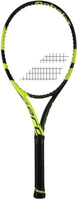 

Babolat Pure Aero Plus 2016 Green, Black Unstrung Tennis Racquet(G3 - 4 3/8 Inches, 300 g), Black;green