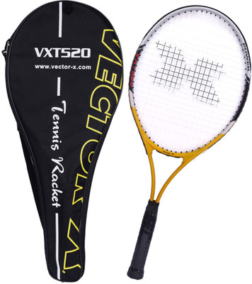 

Vector X Vxt 520 27 inches Senior with full cover Yellow, White Strung Tennis Racquet(G4 - 4 1/2 Inches, 305 g), White;yellow