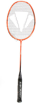 

Carlton Air Rage Orange Strung Badminton Racquet(G4 - 3.25 Inches, 85.5 g)