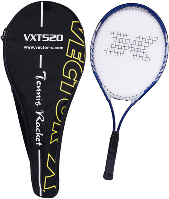 

Vector X Vxt 520 26 inches with full cover Blue, White Strung Tennis Racquet(G3 - 4 3/8 Inches, 290 g)