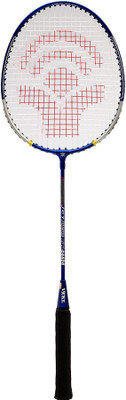 

Vicky Jet Blue, Silver Strung Badminton Racquet(G4 - 3.25 Inches, 85 g)