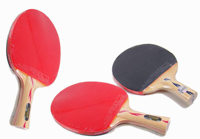 

Double Happiness S-S4F3 Black, Red Strung Table Tennis Paddle(87 g)