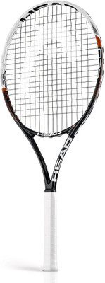 

Head Speed 25 White, Black Strung Tennis Racquet(G4 - 4 1/2 Inches, 230 g), Black;white