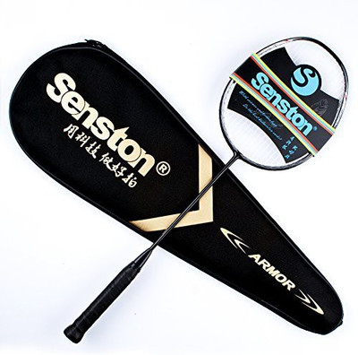 

Senston N80 Full carbon Single High-grade Badminton Racquet Black Strung Badminton Racquet(G4 - 3.25 Inches, 85 g)