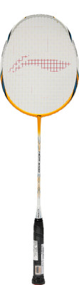 

Li-Ning Hcm5100 White, Yellow Strung Badminton Racquet(S2, 85 g)