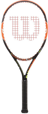 

Wilson Burn 26 S Orange, Black Strung Tennis Racquet(G3 - 4 3/8 Inches, 250 g), Black;orange