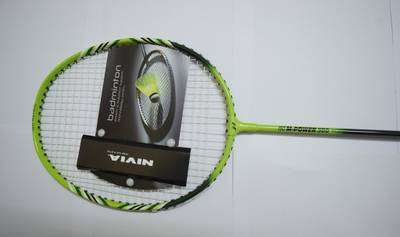 Nivia M-Power 300 G4 Badminton Racquet (Black, Yellow, Weight - 100 g) 