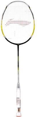 

Li-Ning WINDSTORM CODE BLACK 20 Black, Yellow Strung Badminton Racquet(S2, 80 g)
