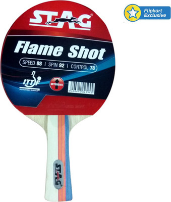 

Stag Flame shot Red, Black Table Tennis Racquet(190 g), Black;red