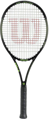 

Wilson Blade 104 Black, Green Unstrung Tennis Racquet(G3 - 4 3/8 Inches, 306 g)
