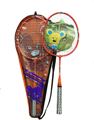 

Guru Toy Magic Orange, White Strung Badminton Racquet(G4 - 3.25 Inches, 90 g)
