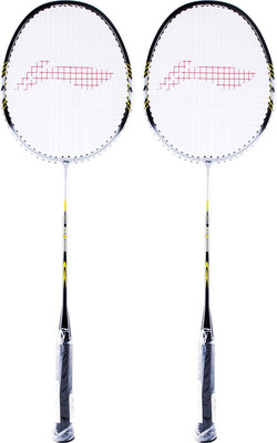 

Li-Ning Smash XP-808 (Pack of 2) Black, White Strung Badminton Racquet(G4 - 3.25 Inches, 95 g)