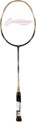 

Li-Ning G-Force Lite 3400i Black, Gold Strung Badminton Racquet(S2, 88 g)