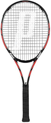 

Prince Warrior 100 Black, Red Unstrung Tennis Racquet(G0 - 4 Inches, 300 g)