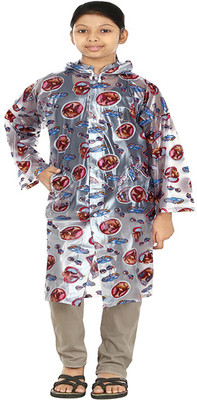

Finery Self Design Boys & Girls Raincoat, Purple