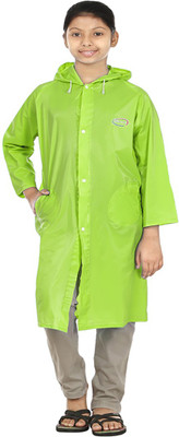 

Finery Solid Boys & Girls Raincoat, Lightgreen