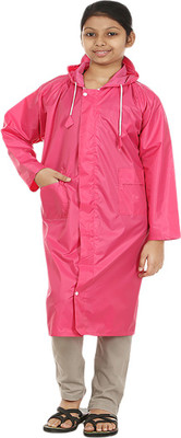 

Finery Solid Girls Raincoat, Pink