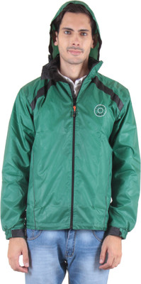 

Sports 52 Wear Solid Men Raincoat, Green.blk.