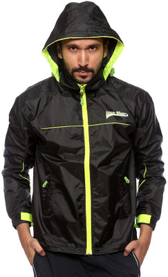 

Sports 52 Wear RW1295 Solid Men's Raincoat, Black.green.