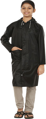 

Finery Solid Girls Raincoat, Black