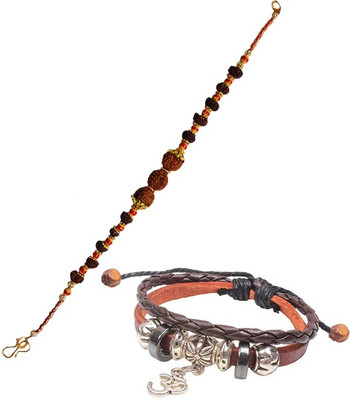

Young & Forever Rudraksh Set(1 Rudraksh Rakhi, 1 Bracelet)