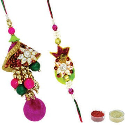 Shree Rakhi Set(Roli, 2 Rakhi, Chawal) Shree Rakhi Set(Roli, 2 Rakhi, Chawal)