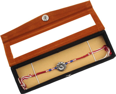 RELBEES Designer RMS13019150974 Silver Rakhi  Set(1 Designer Rakhi)