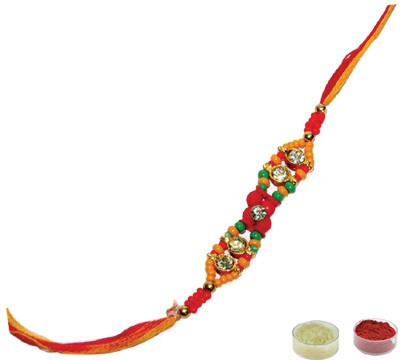 Shree Rakhi Set(1 Rakhi, Roli, Chawal)