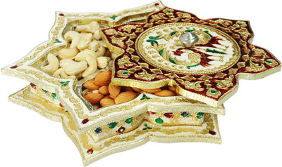 

G S Museum Wooden Decorative Platter(Multicolor)