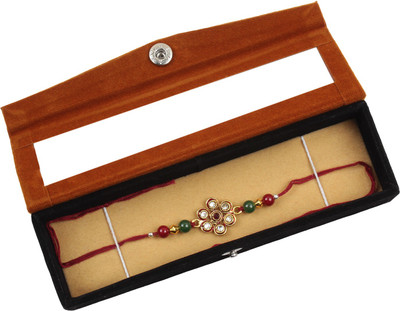 RELBEES Designer RGA29200970 Mauli Thread Rakhi  Set(1 Rakhi)