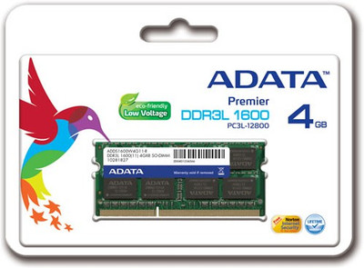 50% OFF on ADATA Premier DDR3 4 GB (Dual Channel) Laptop (ADDS1600W4G11-R)