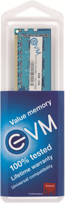 EVM DDR3 2 GB (Dual Channel) PC DRAM (EVMT2G1333U86/ EVMT2G1333U88/ EVMT2G1333U64S) at flipkart