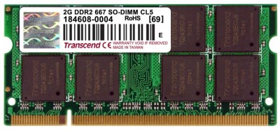 Transcend DDR2-667/PC2-5300 DDR2 2 GB Laptop DRAM (JM667QSU-2G)