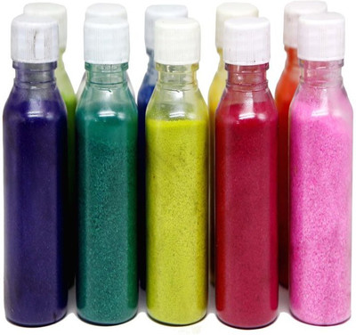 

Live Vaastu Pack of 10 Rangoli Powder(Multicolor)