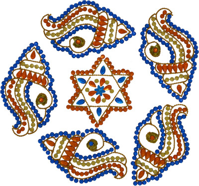

Charu Fashionz cer87 Rangoli Stencil
