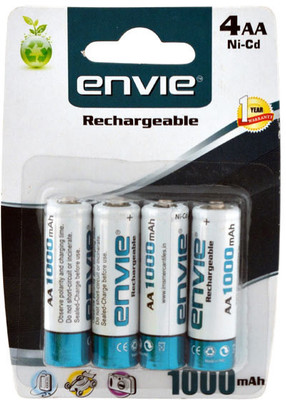 Envie AA 1000 Ni-CD Rechargeable Ni-Cd Battery Envie AA 1000 Ni-CD Rechargeable Ni-Cd Battery
