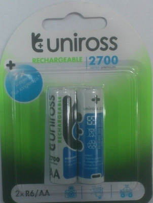 

Uniross 2700 mAh Ni-Mh AA Rechargeable Ni-MH Battery
