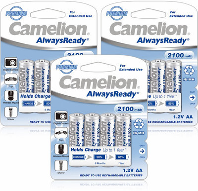 Camelion NH-AA2100ARBP4 x 3 Packs Rechargeable Ni-MH Battery Camelion NH-AA2100ARBP4 x 3 Packs Rechargeable Ni-MH Battery